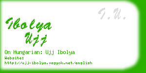 ibolya ujj business card